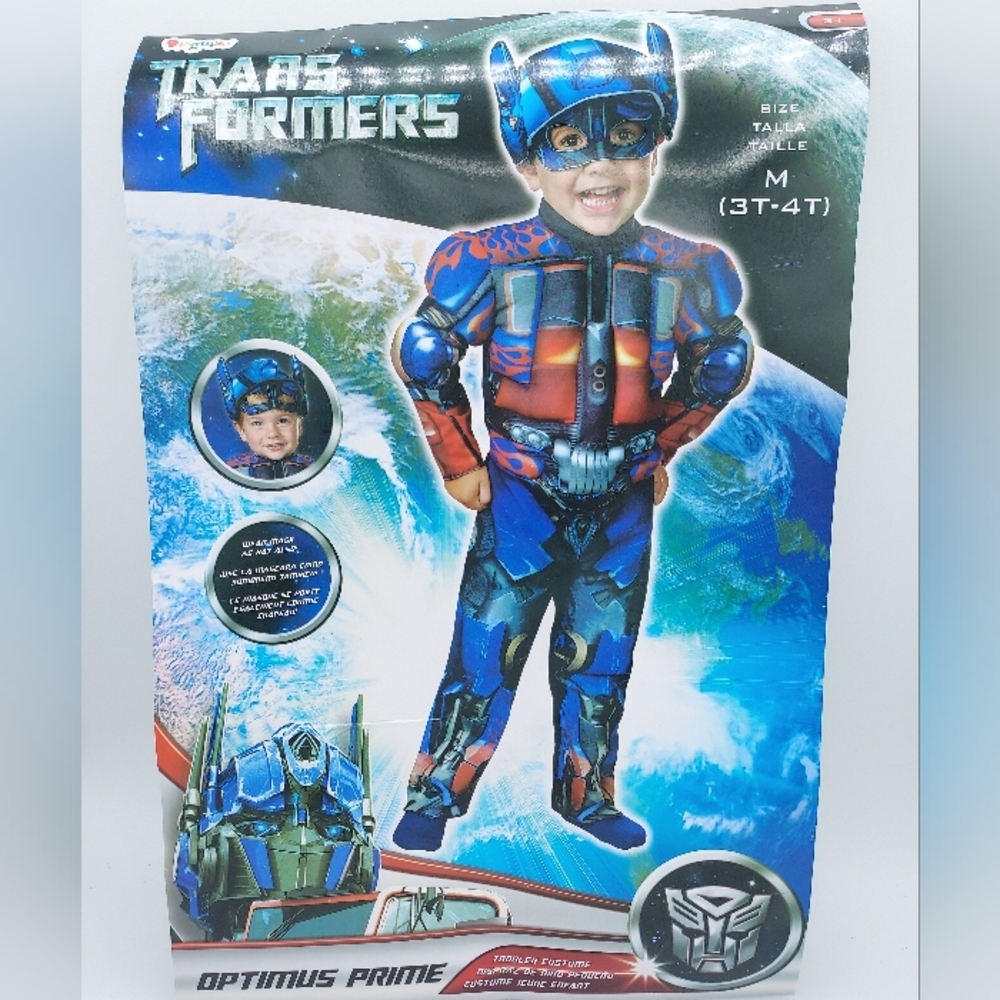 *SHIPS SAME/NEXT DAY!* New Optimus Prime Kids Costume - Size 3T-4T